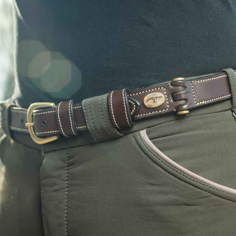 Belt Flat Leather Brown