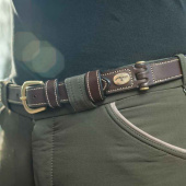 Belt Flat Leather Brown Belt Flat Leather Brown