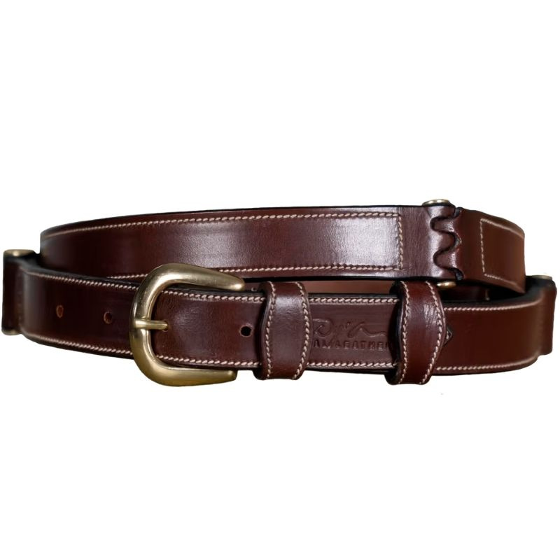 Belt Flat Leather Brown