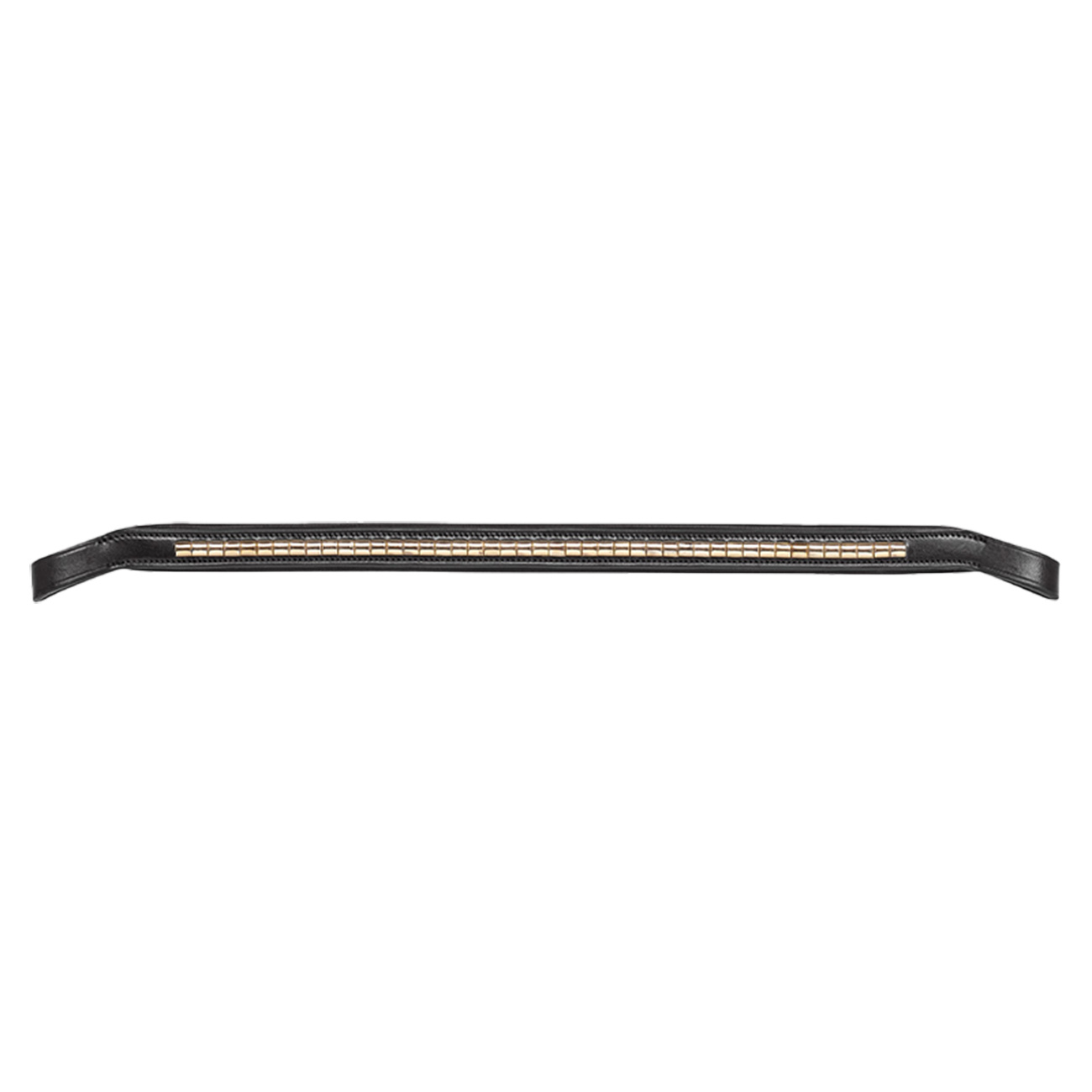 Browband Klinker Black/Gold