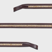 Browband Klinker Brown/Gold Browband Klinker Brown/Gold