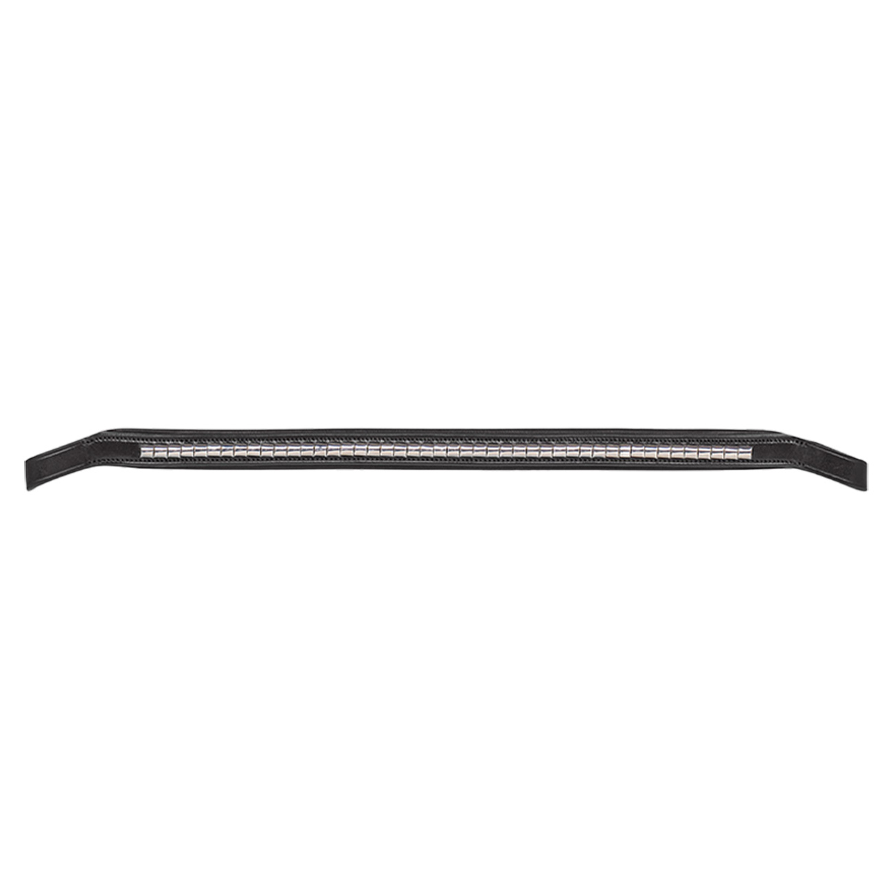 Browband Klinker Black/Silver