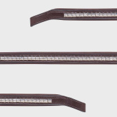 Browband Klinker Brown/Silver Browband Klinker Brown/Silver