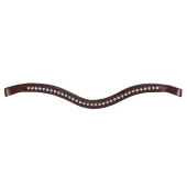 Browband Rhinestone U-Shape Brown Browband Rhinestone U-Shape Brown