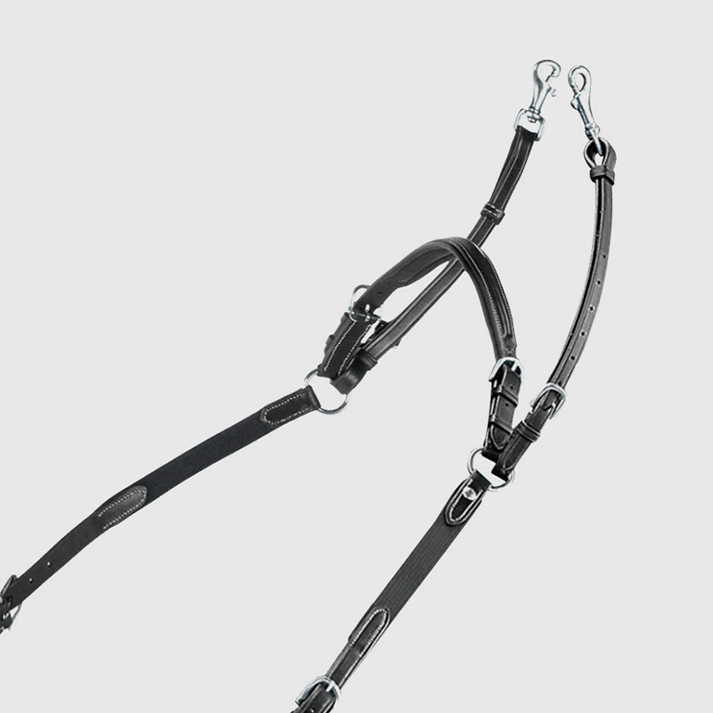 Martingale with Detachable Neck Strap Black
