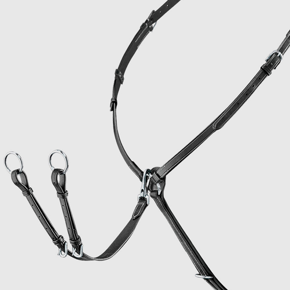 Martingale with Detachable Neck Strap Black