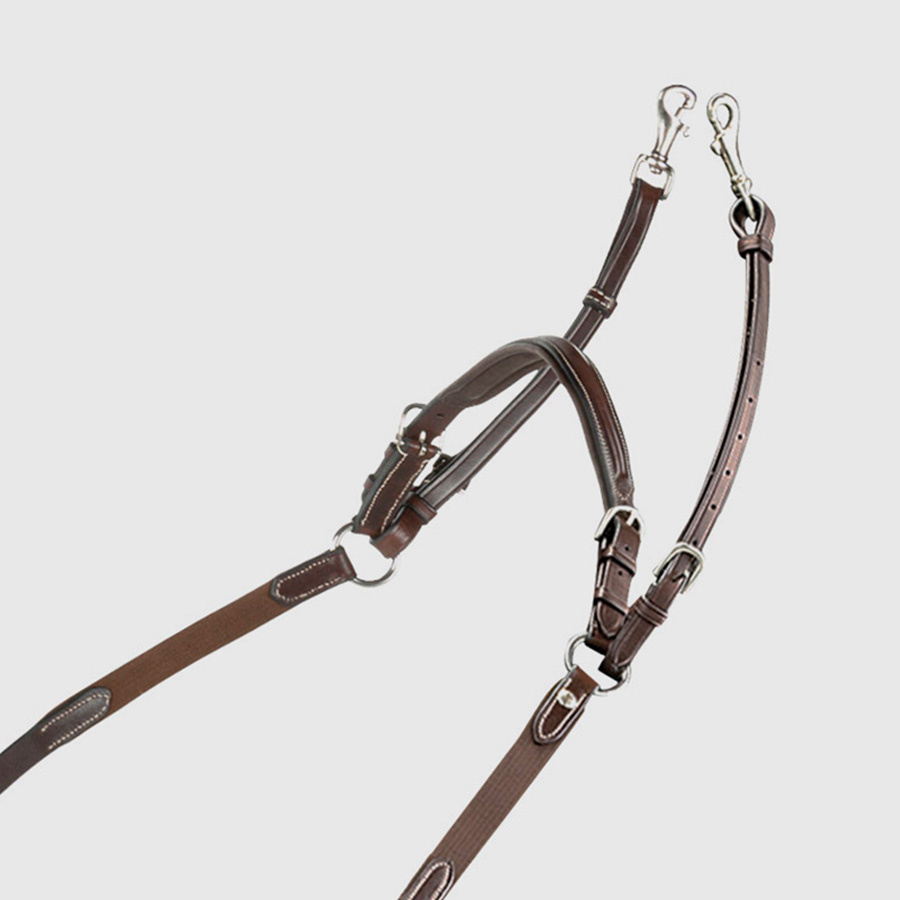 Martingale with Detachable Neck Strap Brown