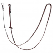 Anti-Slip Leather/Rubber Reins Brown