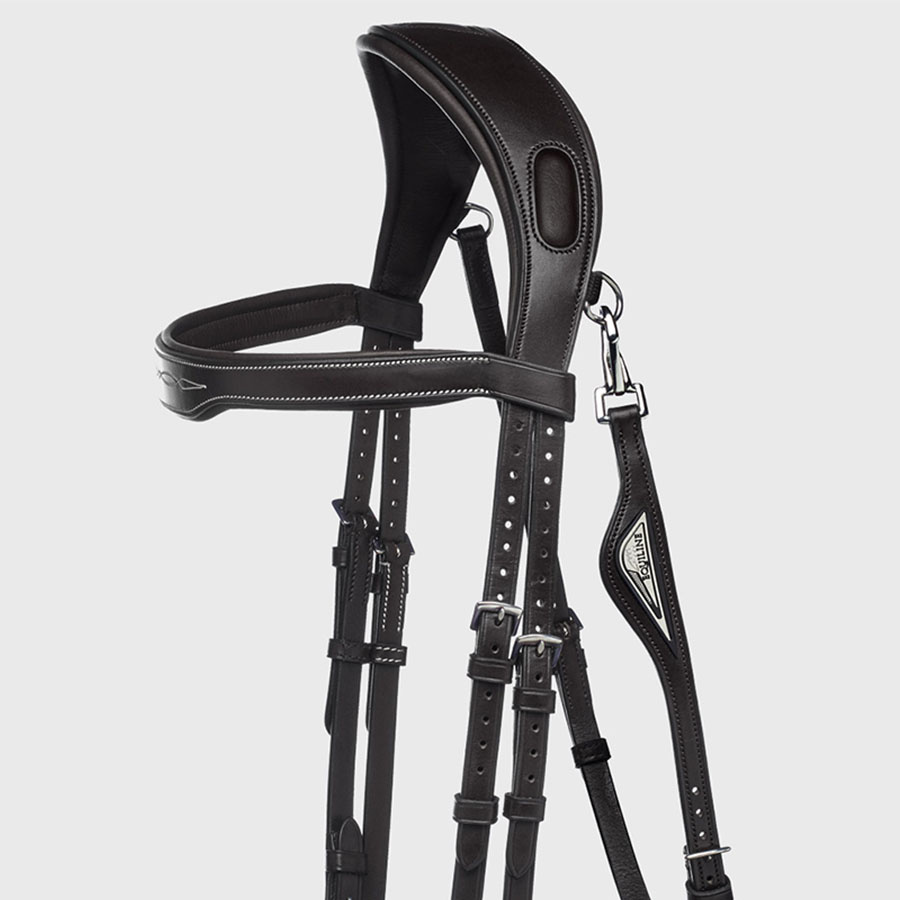 Ready To Ride Bridle with Decorative Stitching Black