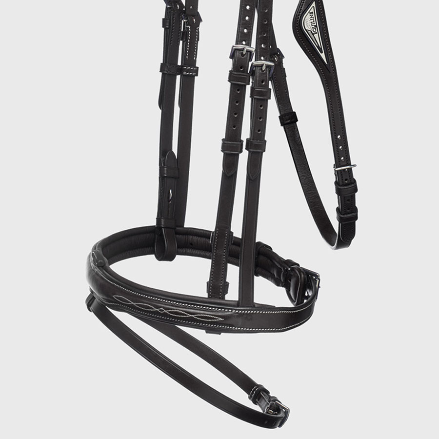 Ready To Ride Bridle with Decorative Stitching Black