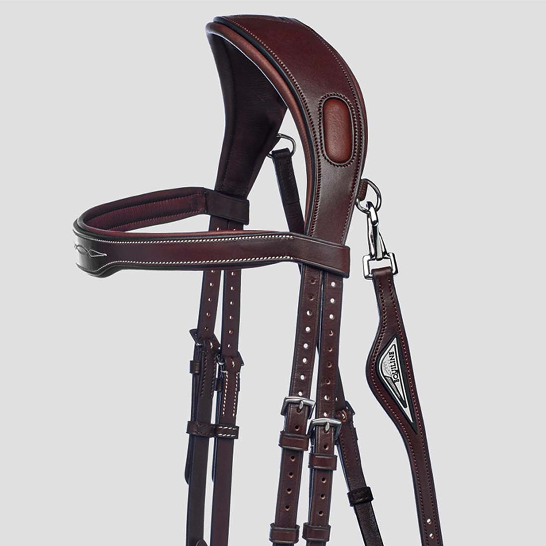 Ready To Ride Bridle with Decorative Stitching Brown
