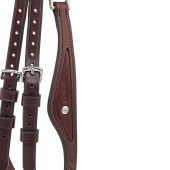 Ready To Ride Bridle with Decorative Stitching Brown Ready To Ride Bridle with Decorative Stitching Brown