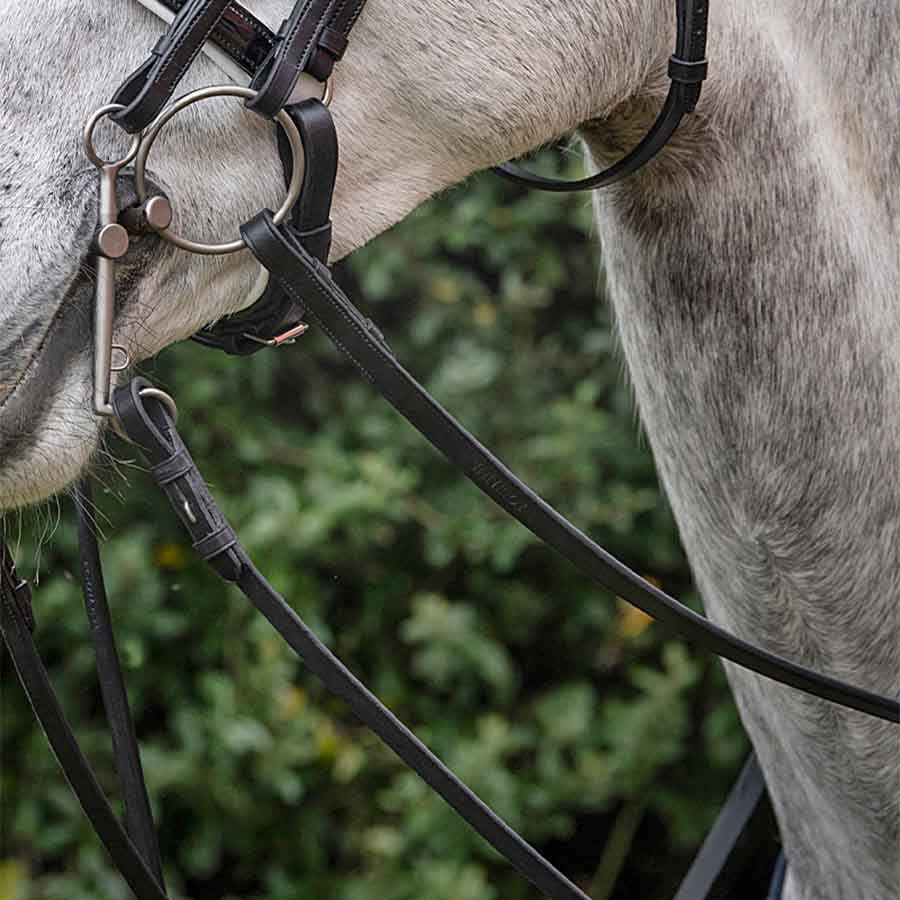 Hunter Reins Leather/Rubber 5/8