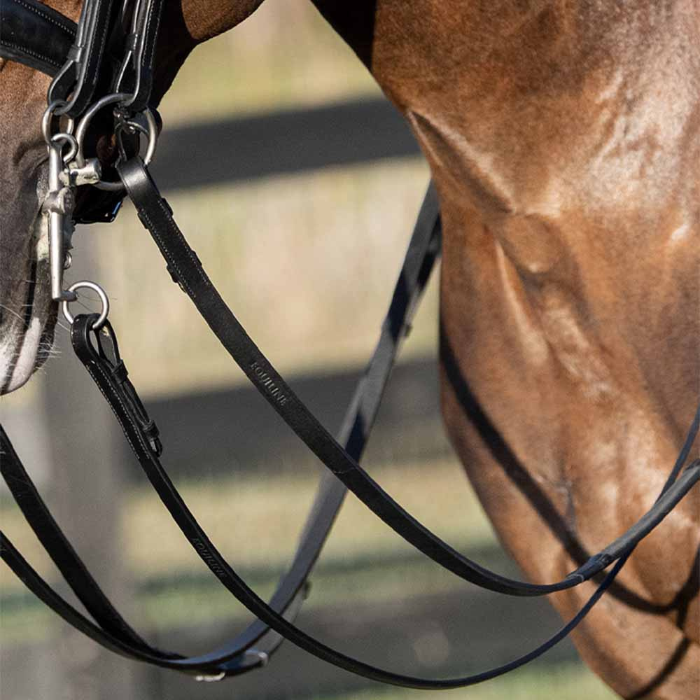 Snaffle Reins Leather 5/8