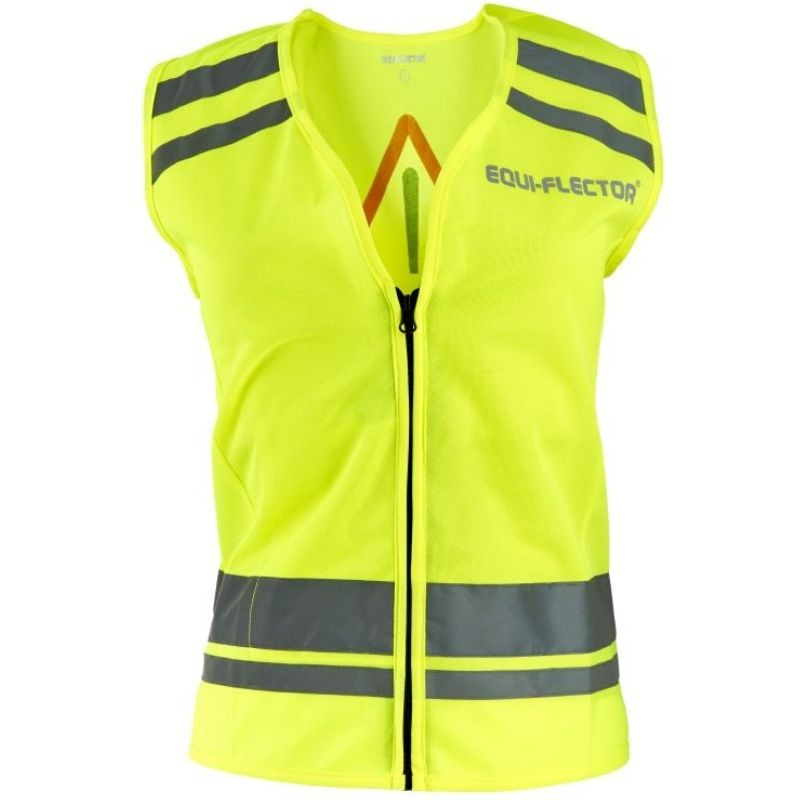 Reflective Vest Caution Horse Yellow