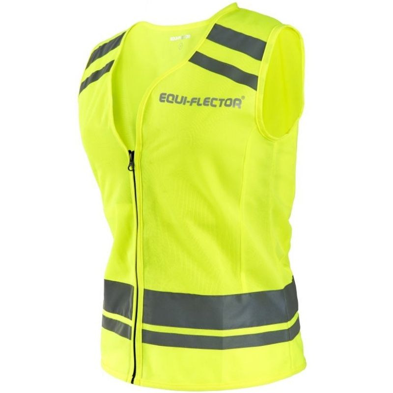 Reflective Vest Caution Horse Yellow