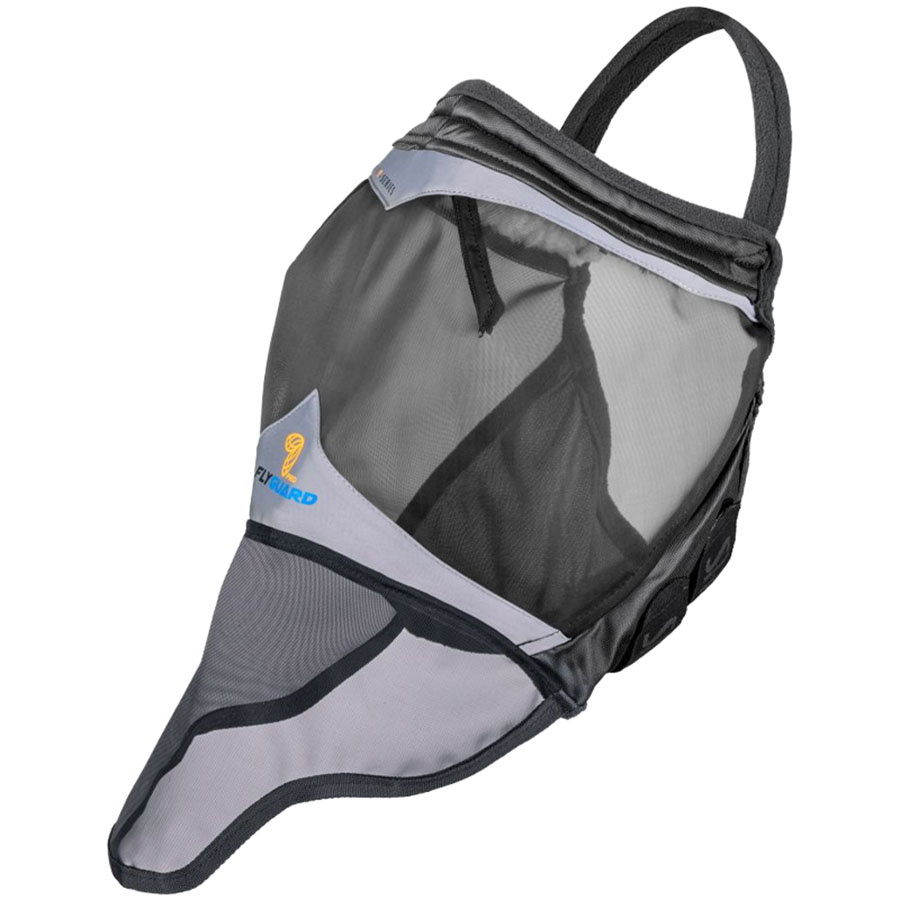 Fly Mask Fine Mesh without Ears with Nose Black