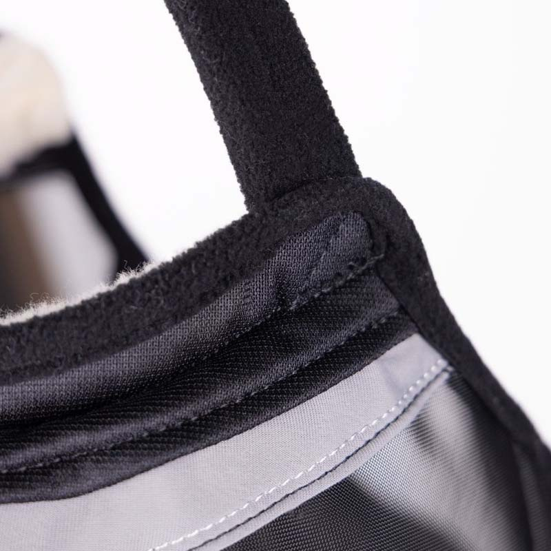 Fly Mask Fine Mesh without Ears with Nose Black