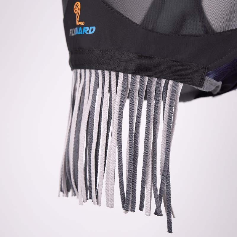 Fly Mask Deluxe with Ears & Nose Fringe Bordeaux