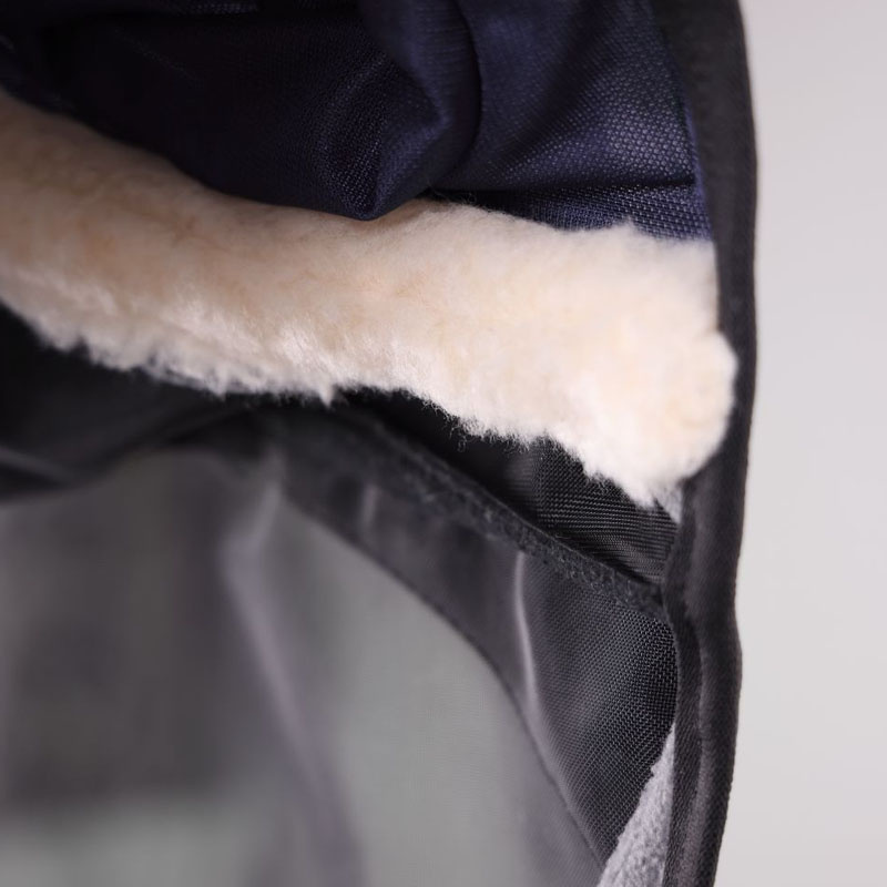 Fly Mask Deluxe with Ears & Nose Fringe Bordeaux