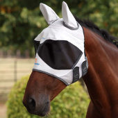 Fly Mask Sun Shade with Ears White Fly Mask Sun Shade with Ears White