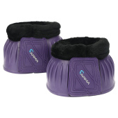 Fleece Rubber Bell Boots Purple Fleece Rubber Bell Boots Purple