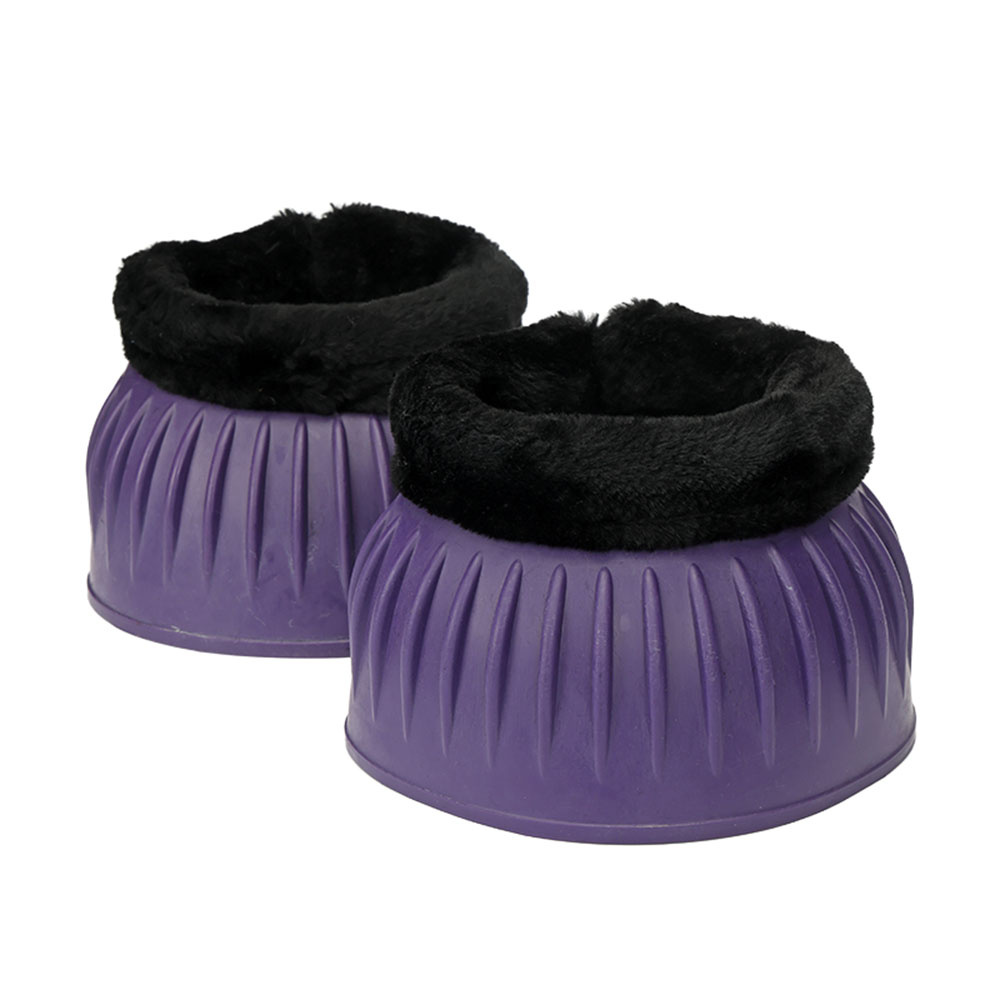 Fleece Rubber Bell Boots Purple