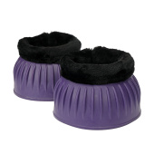 Fleece Rubber Bell Boots Purple Fleece Rubber Bell Boots Purple