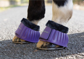 Fleece Rubber Boots Purple