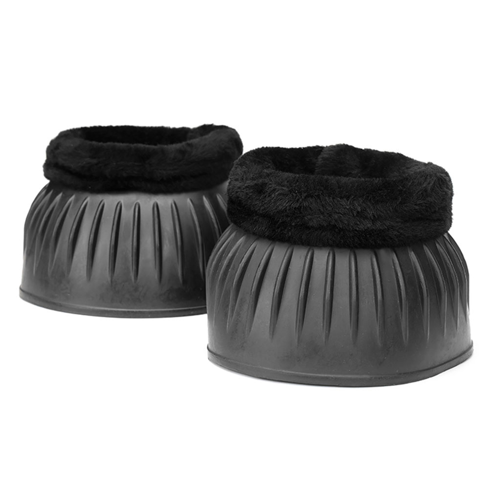 Fleece Rubber Bell Boots Black