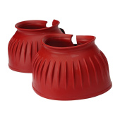 Fleece Rubber Bell Boots Red Fleece Rubber Bell Boots Red