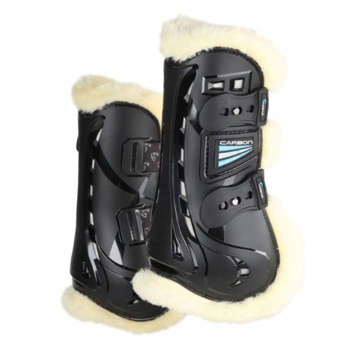 Carbon Fleece Tendon Tendon Boots Black