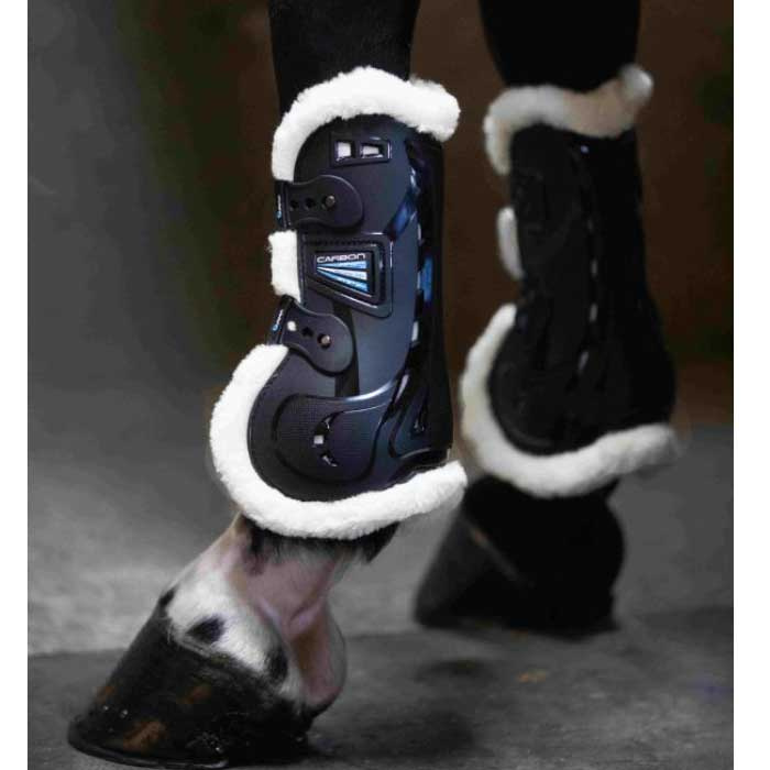 Carbon Fleece Tendon Tendon Boots Black