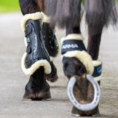 Carbon Fleece Tendon Tendon Boots Black Carbon Fleece Tendon Tendon Boots Black