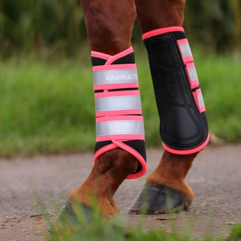 Brushing Boots Equi-Flector Black/Pink