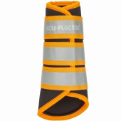 Brushing Boots Equi-Flector Black/Orange Brushing Boots Equi-Flector Black/Orange