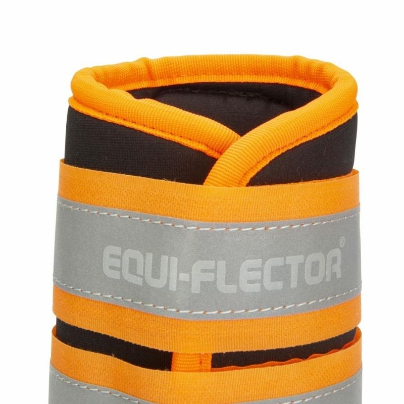 Brushing Boots Equi-Flector Black/Orange