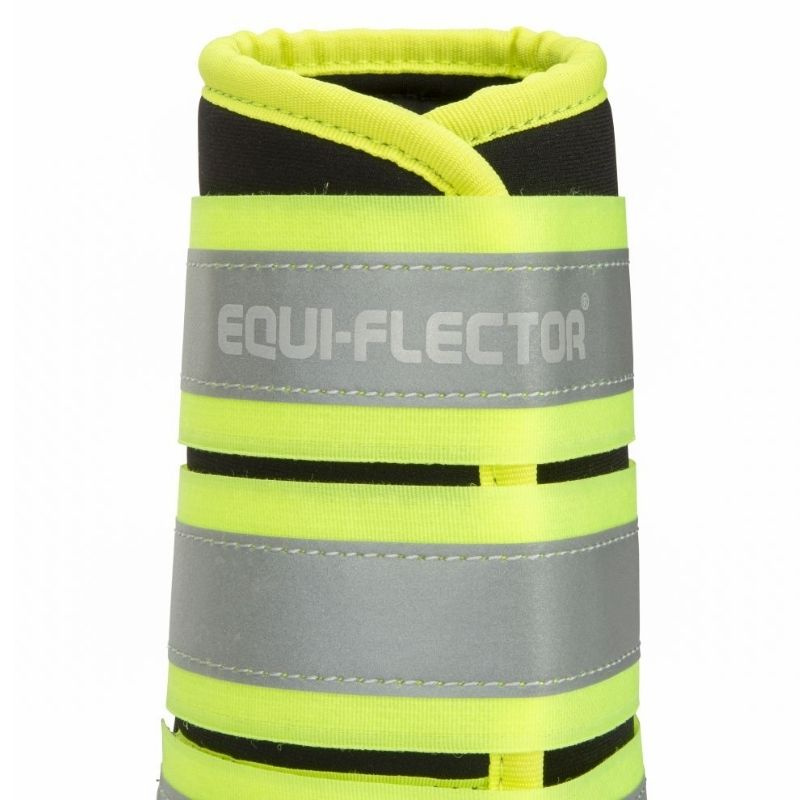 Brushing Boots Equi-Flector Black/Yellow