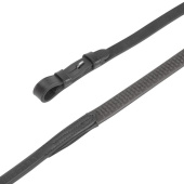 Rubber Reins Gara Soft Grip Black Rubber Reins Gara Soft Grip Black