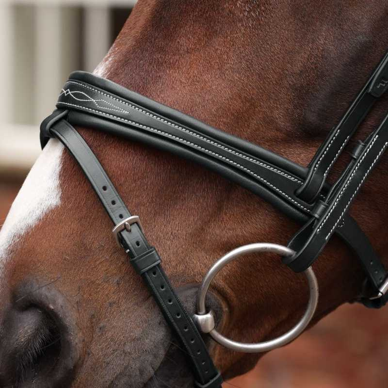 Bridle Padded Noseband LUSSO Opus 180M Black