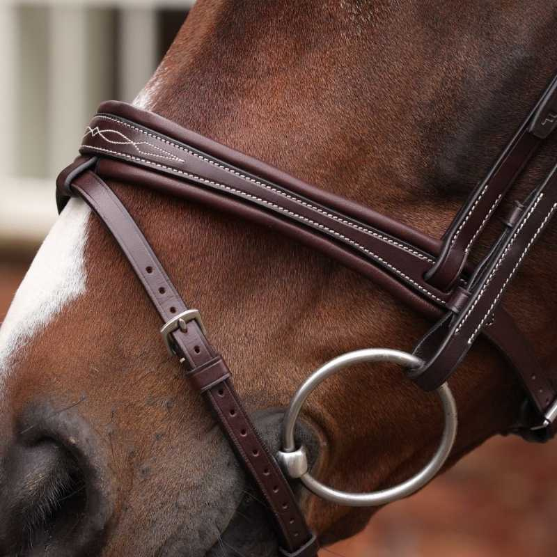 Bridle Padded Noseband LUSSO Opus 180M Brown