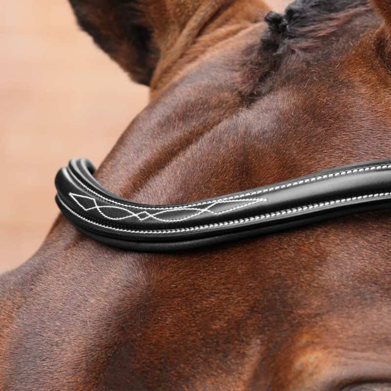 Bridle Wide Noseband LUSSO Opus 180M Black