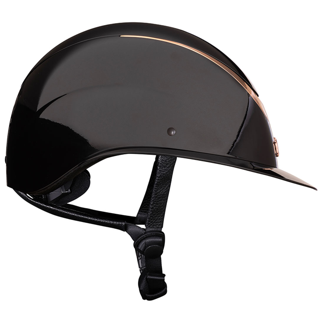 Riding Helmet Alina Ellipse Glossy Black/Rose Gold