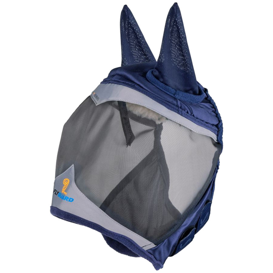 Fly Mask Fine Mesh with Ears Navy Blue
