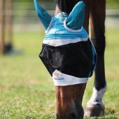 Fine Mesh Fly Mask with Ears Teal/Gray Fine Mesh Fly Mask with Ears Teal/Gray