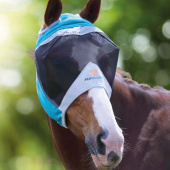 Fly Mask with Ear Holes Teal/Gray