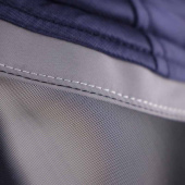 Fly Mask Fine Mesh with Ears & Nose Fringe Navy Blue Fly Mask Fine Mesh with Ears & Nose Fringe Navy Blue