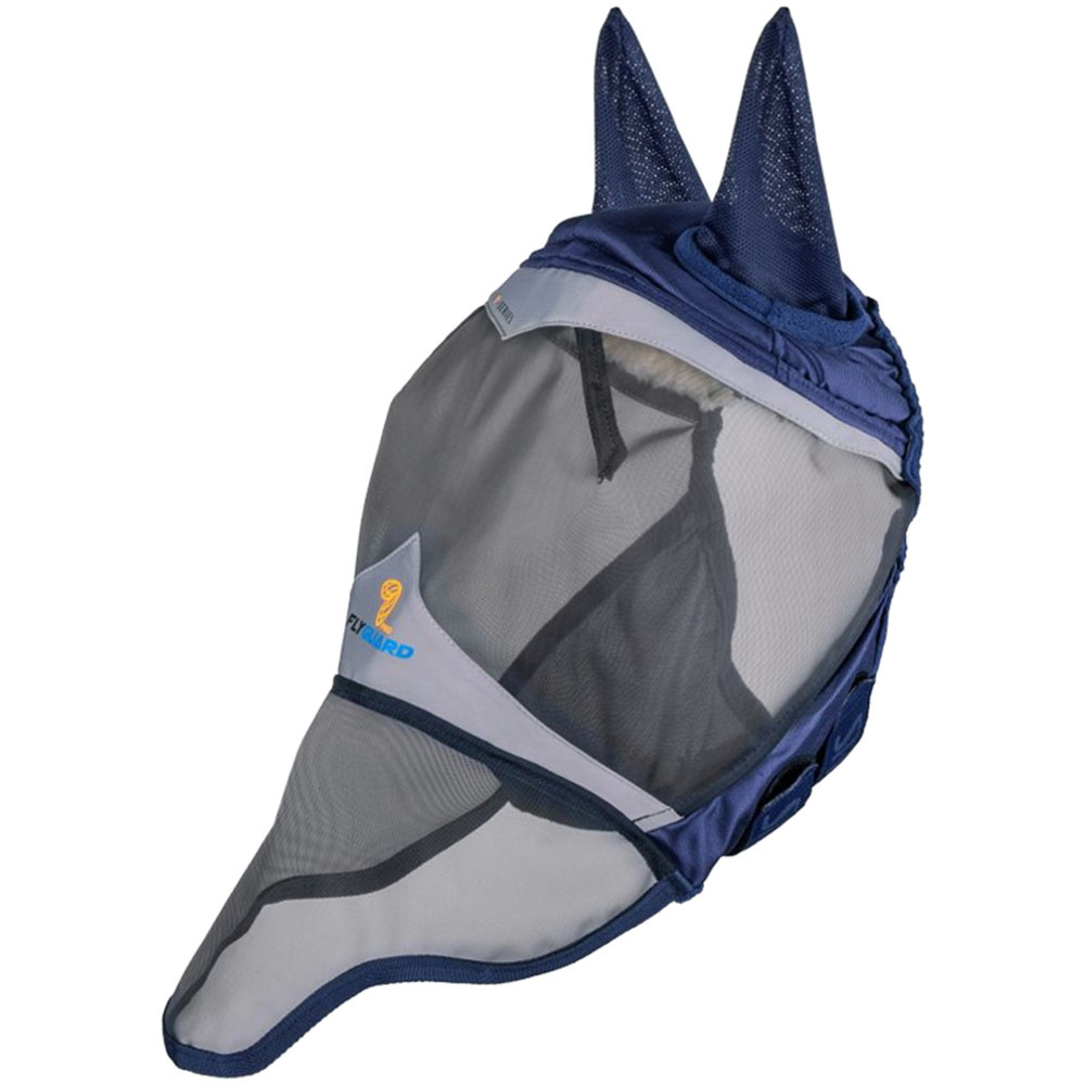 Fly Mask Fine Mesh with Ears & Nose Navy Blue