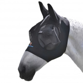 Stretch Fly Mask with Ears Black