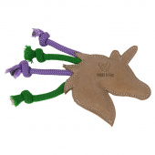 Dog Toy Rope Unicorn Natural/Purple/0Green